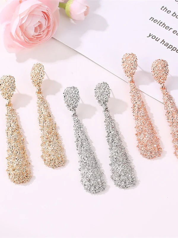 Pear Cut Drop Earrings For Women's Wedding Work Daily Party - Image 4