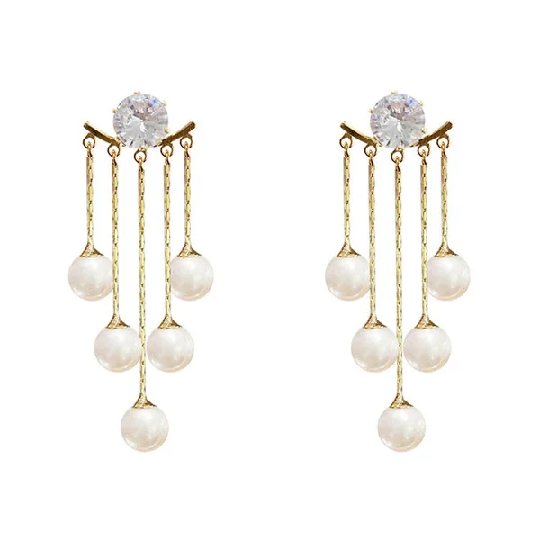 Pearl Drop Earrings - Image 5