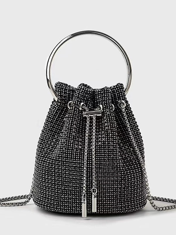 PU Leather Large Capacity Solid Color Chain Clutches & Evening Bags - Image 6