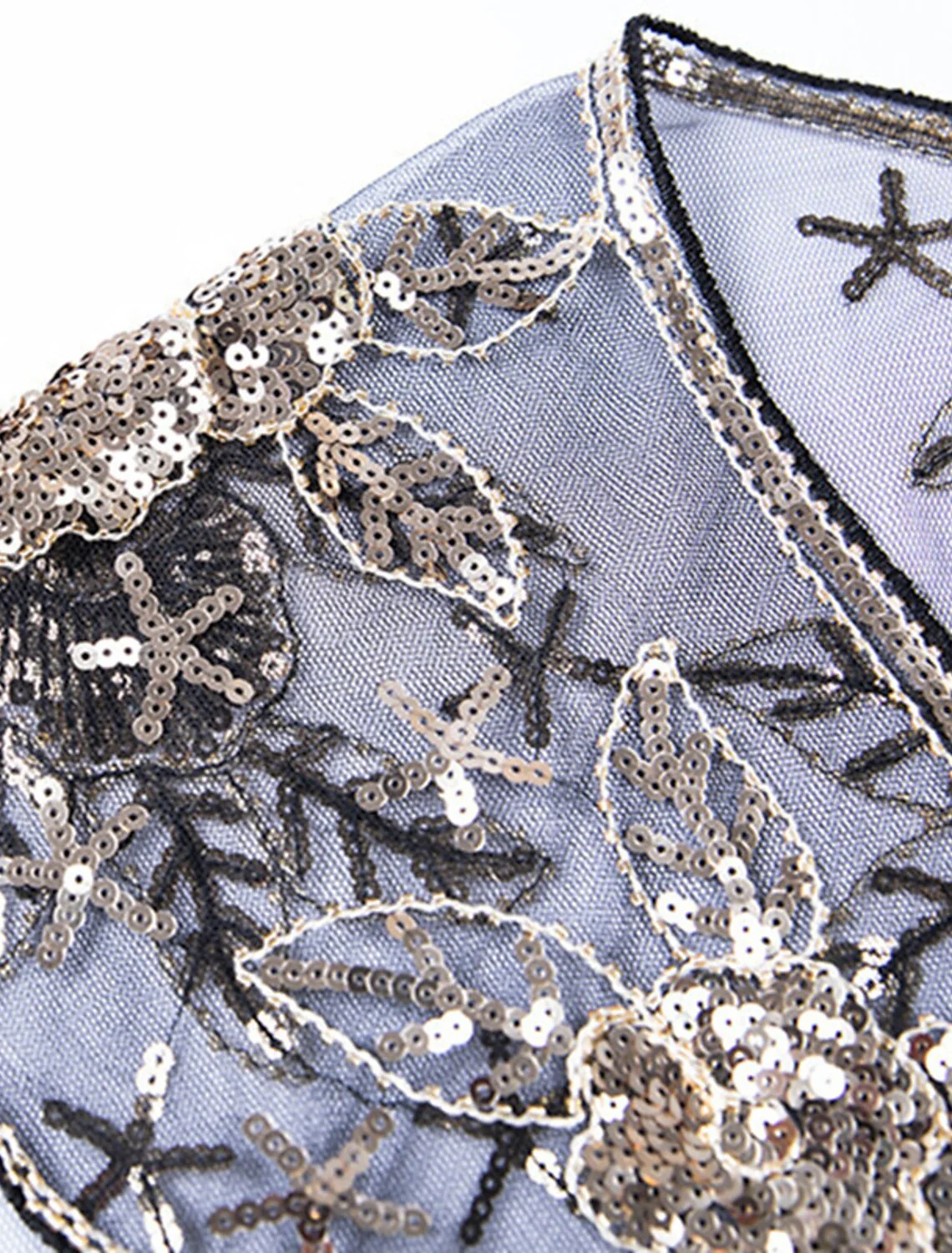 Shawl & Wrap Shawls Women's Wrap Pure Glittering Sparkle & Shine Sleeveless Tulle Wedding Wraps With Beading - Image 3