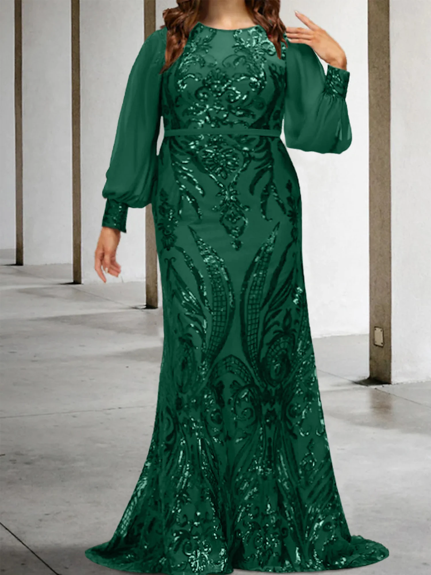 Sheath/Column Mother of the Bride Dresses with Sequins - Image 14