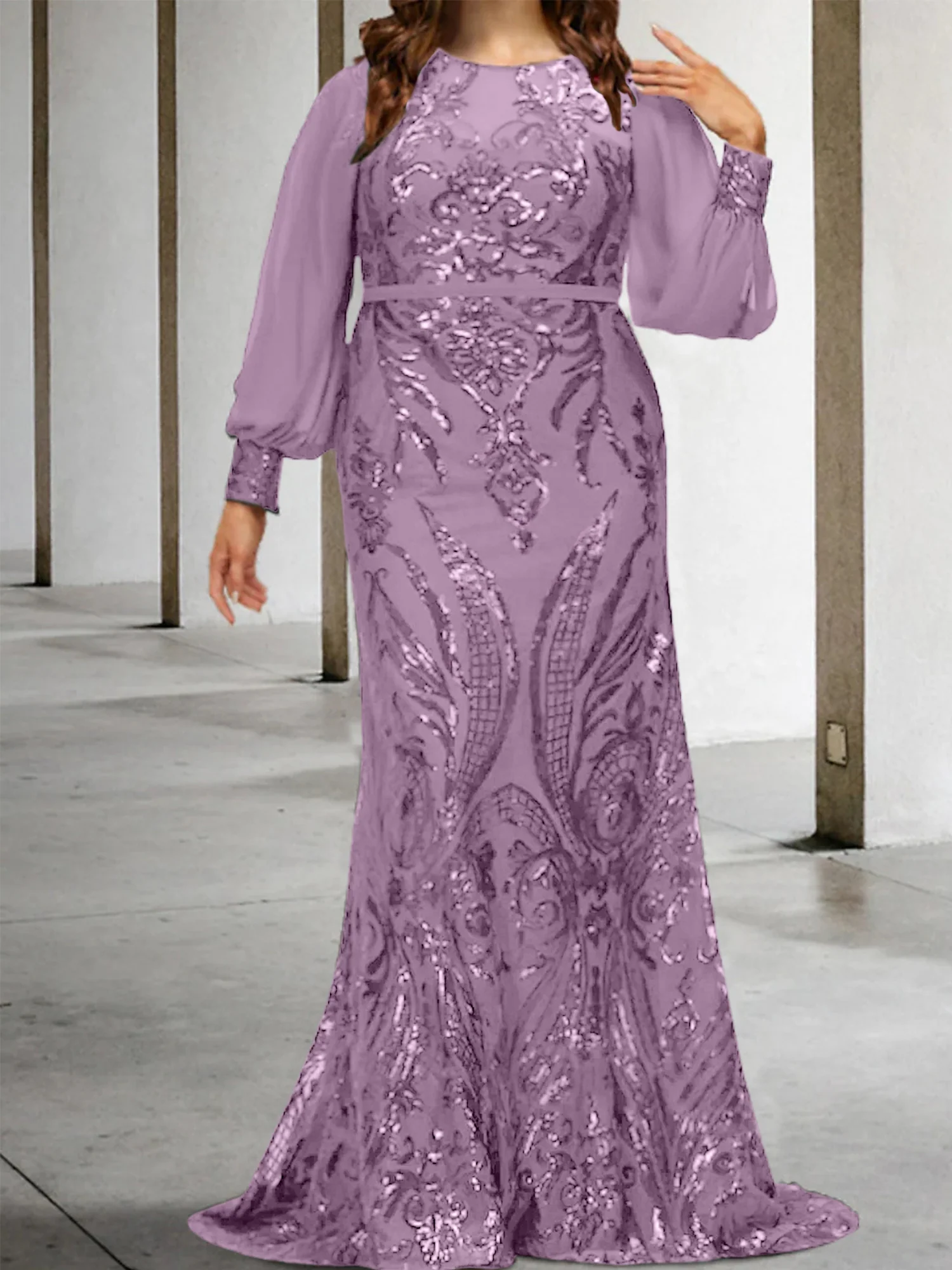 Sheath/Column Mother of the Bride Dresses with Sequins - Image 18