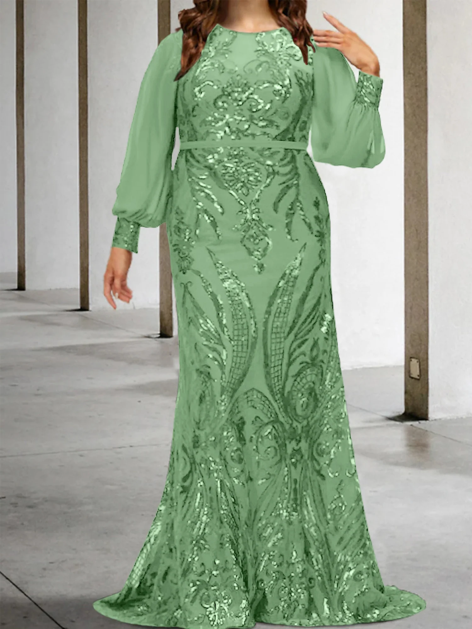 Sheath/Column Mother of the Bride Dresses with Sequins - Image 20