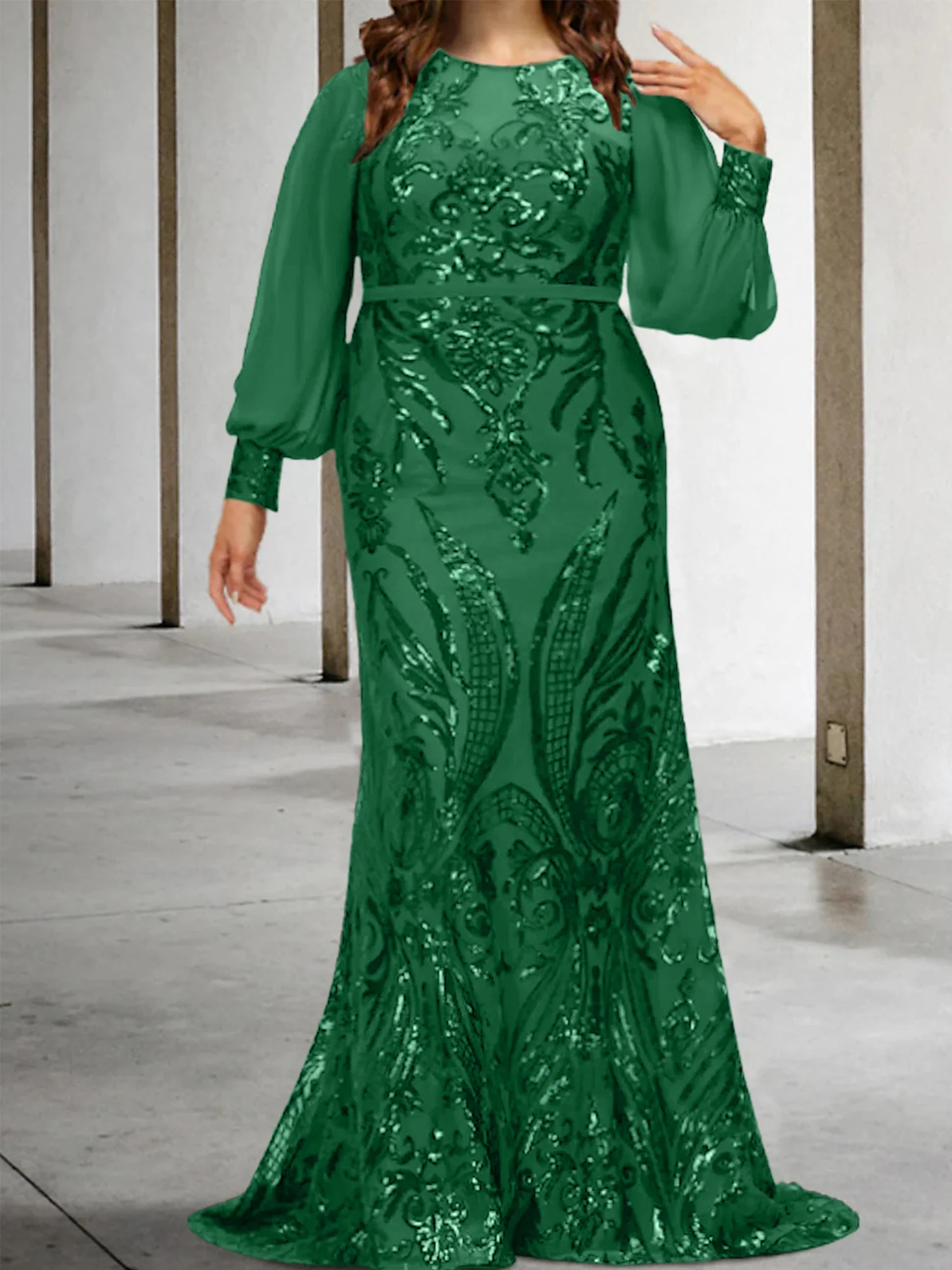 Sheath/Column Mother of the Bride Dresses with Sequins - Image 21
