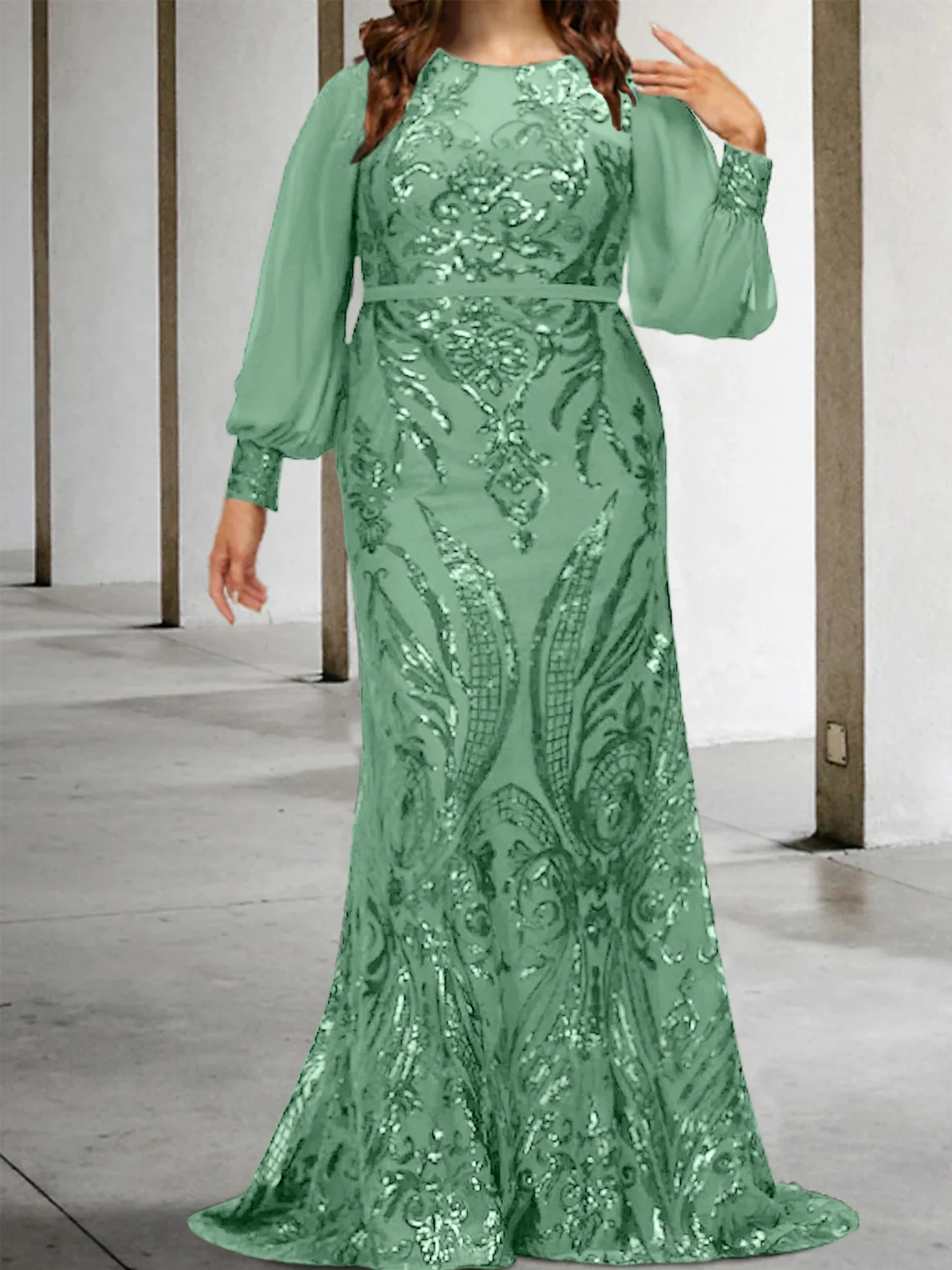 Sheath/Column Mother of the Bride Dresses with Sequins - Image 22