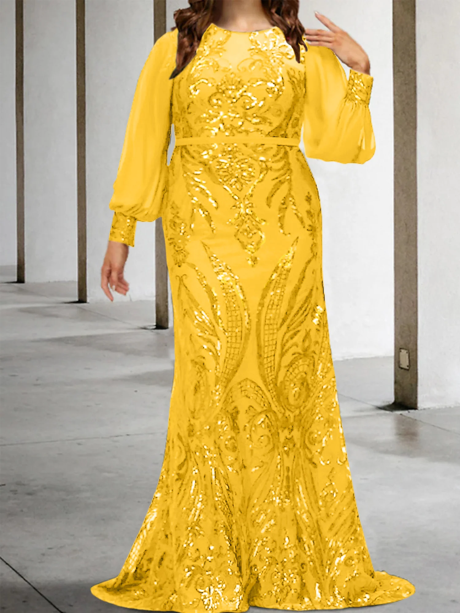 Sheath/Column Mother of the Bride Dresses with Sequins - Image 25