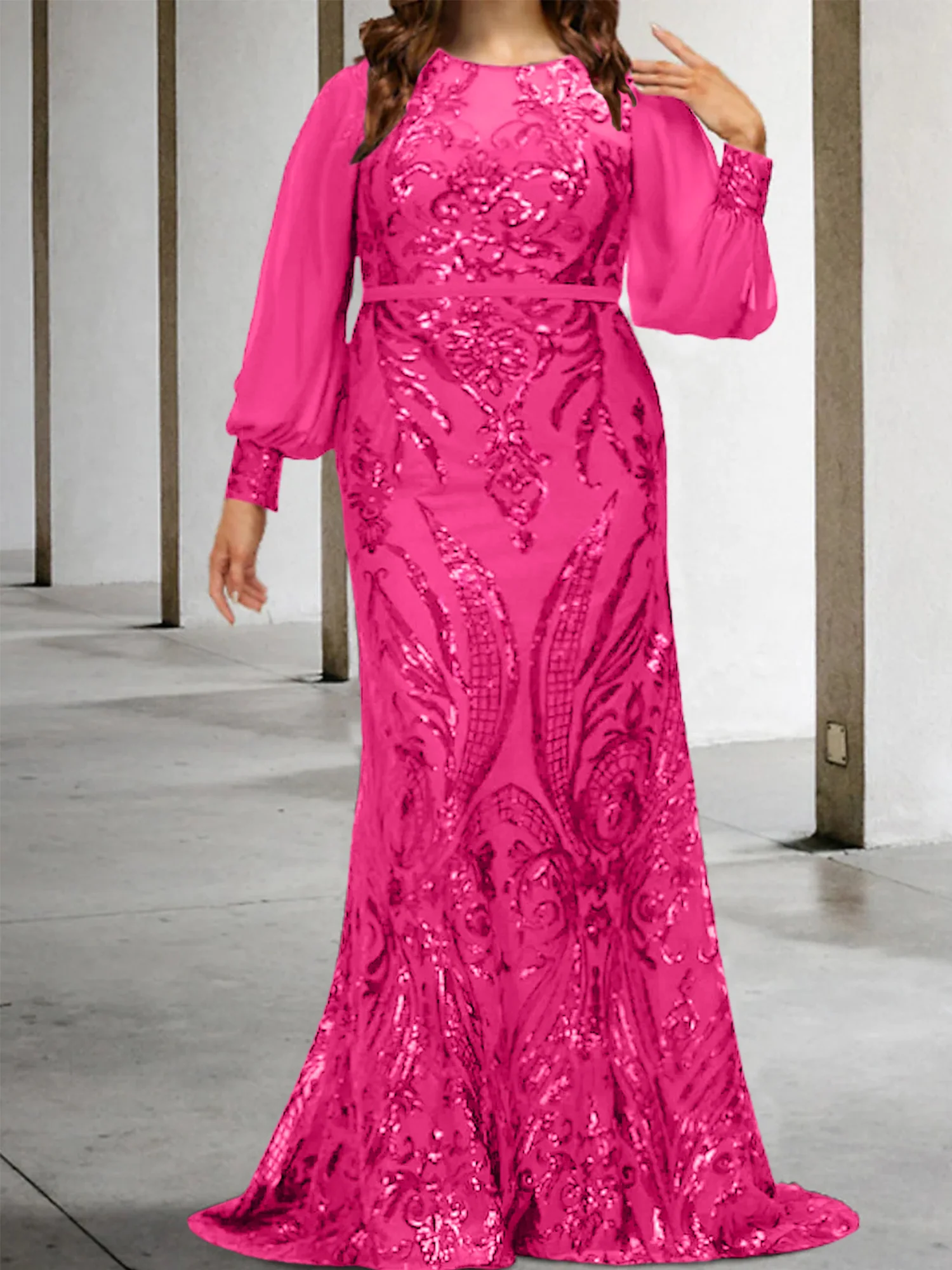 Sheath/Column Mother of the Bride Dresses with Sequins - Image 29