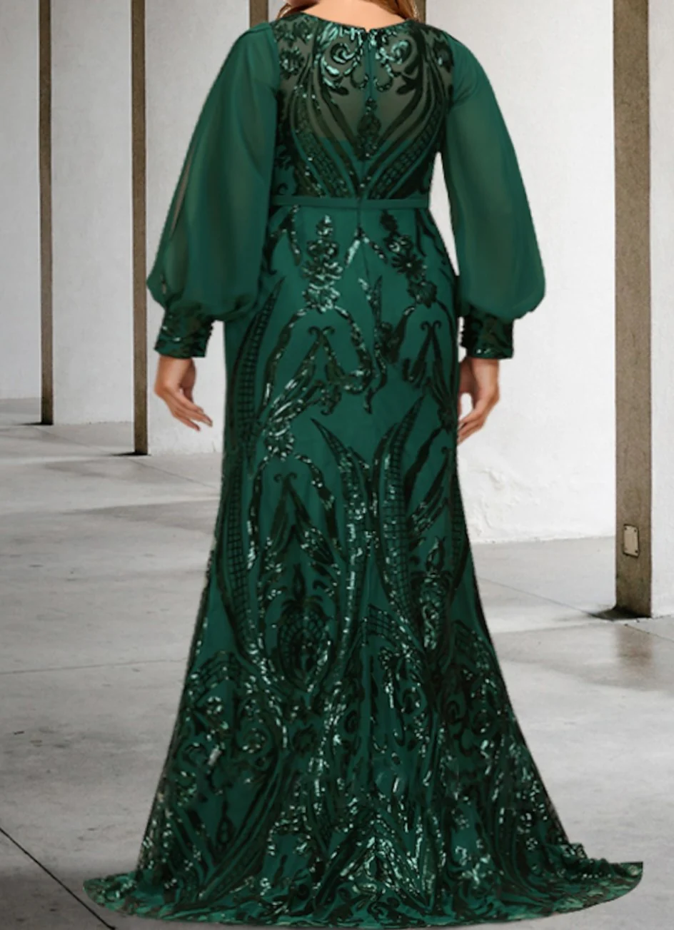 Sheath/Column Mother of the Bride Dresses with Sequins - Image 4