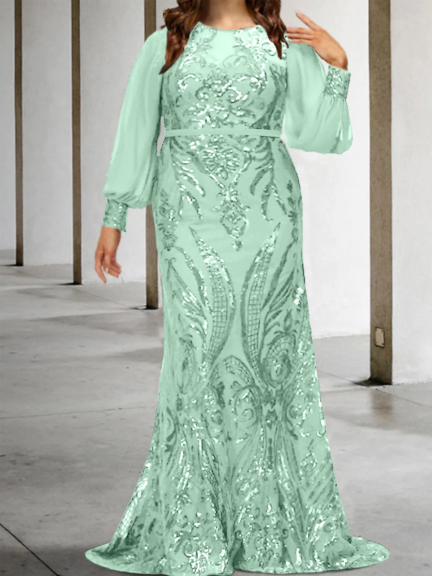 Sheath/Column Mother of the Bride Dresses with Sequins - Image 41