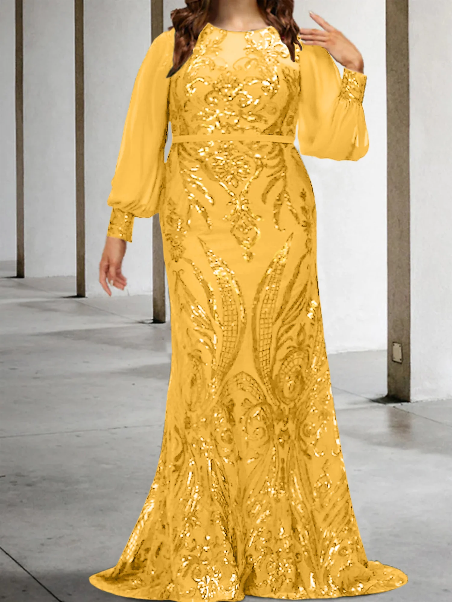 Sheath/Column Mother of the Bride Dresses with Sequins - Image 44