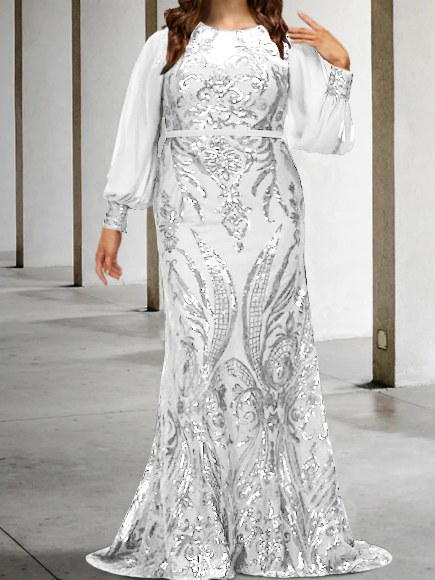 Sheath/Column Mother of the Bride Dresses with Sequins - Image 47
