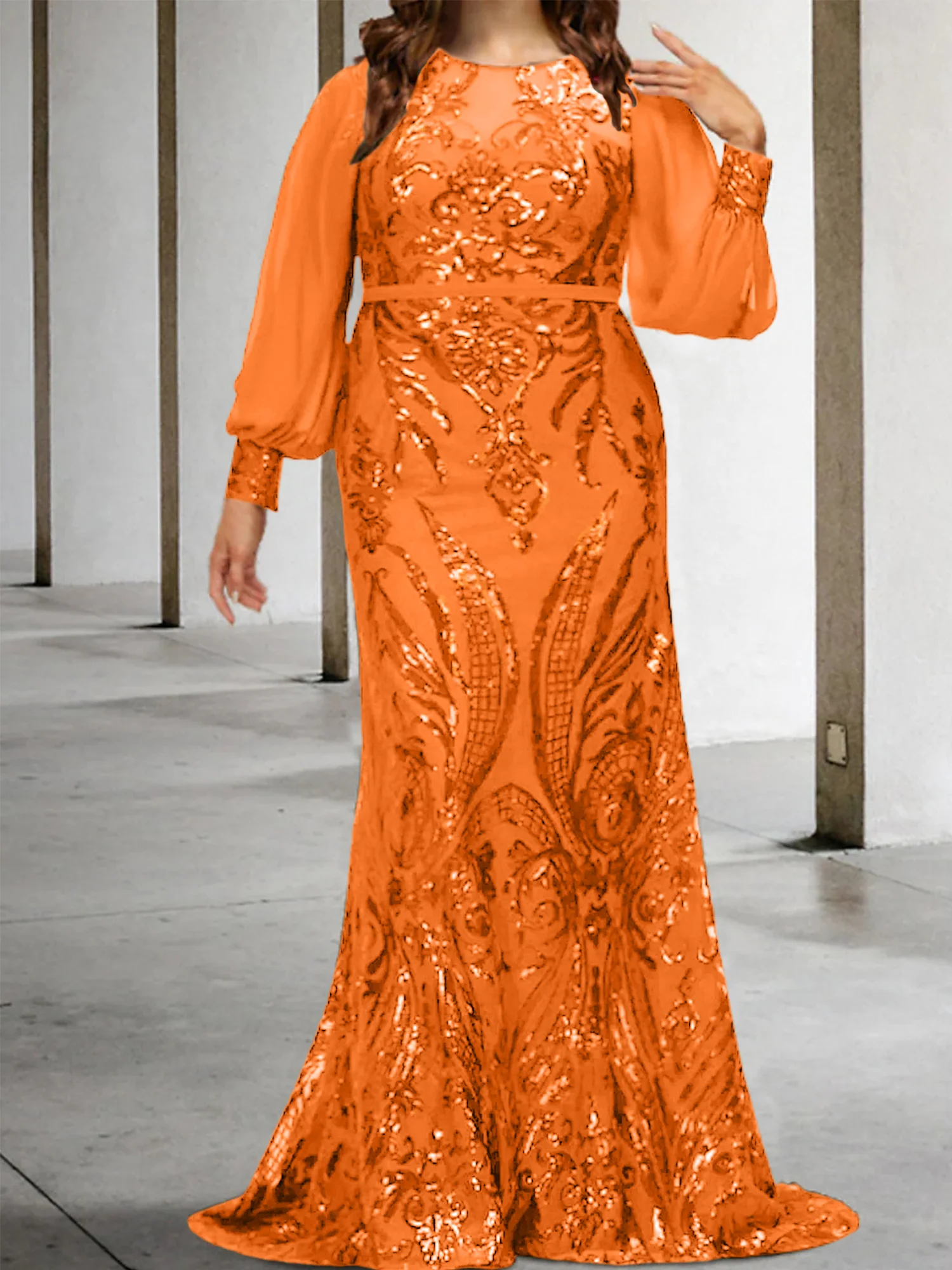 Sheath/Column Mother of the Bride Dresses with Sequins - Image 49