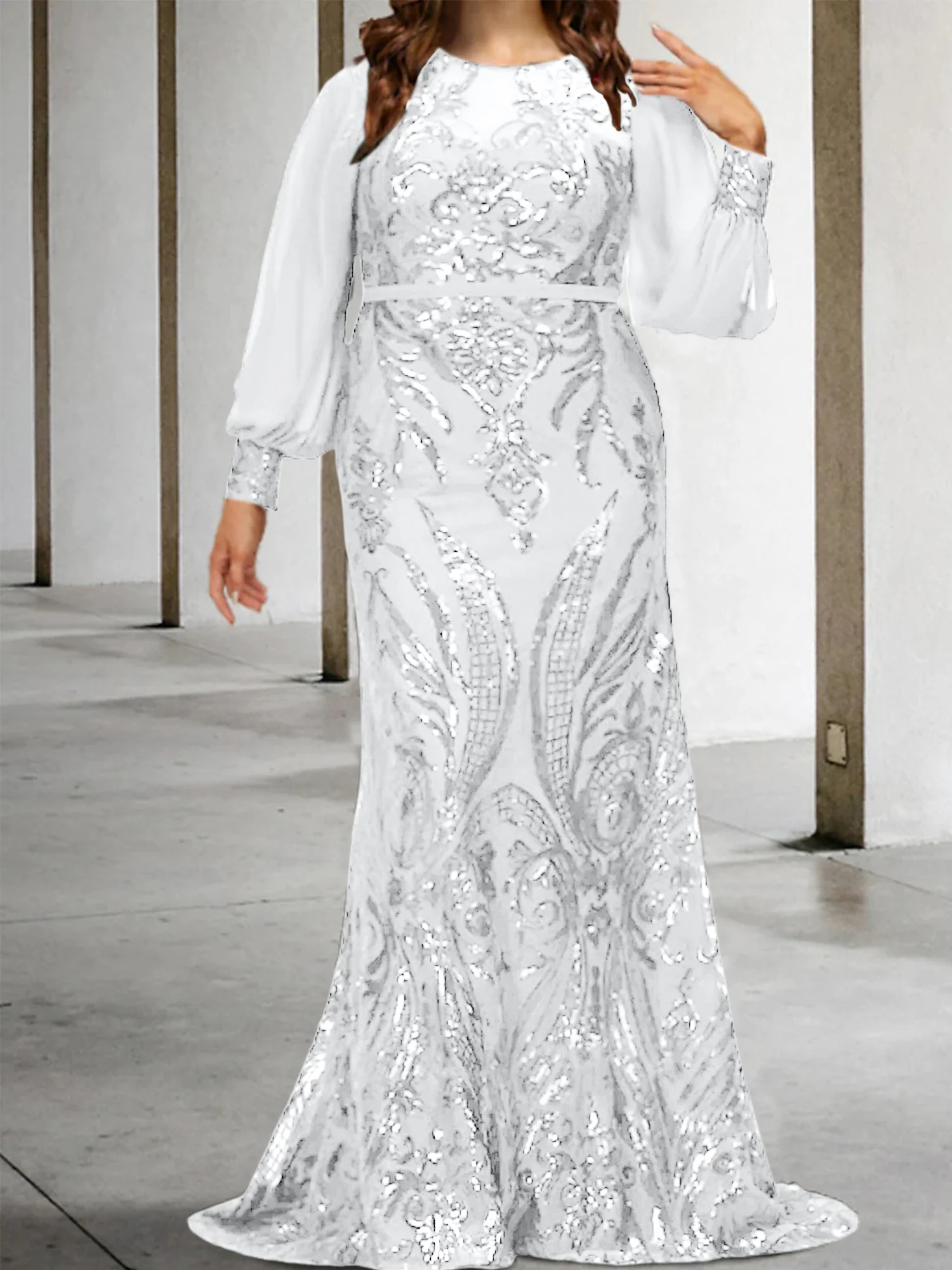 Sheath/Column Mother of the Bride Dresses with Sequins - Image 71