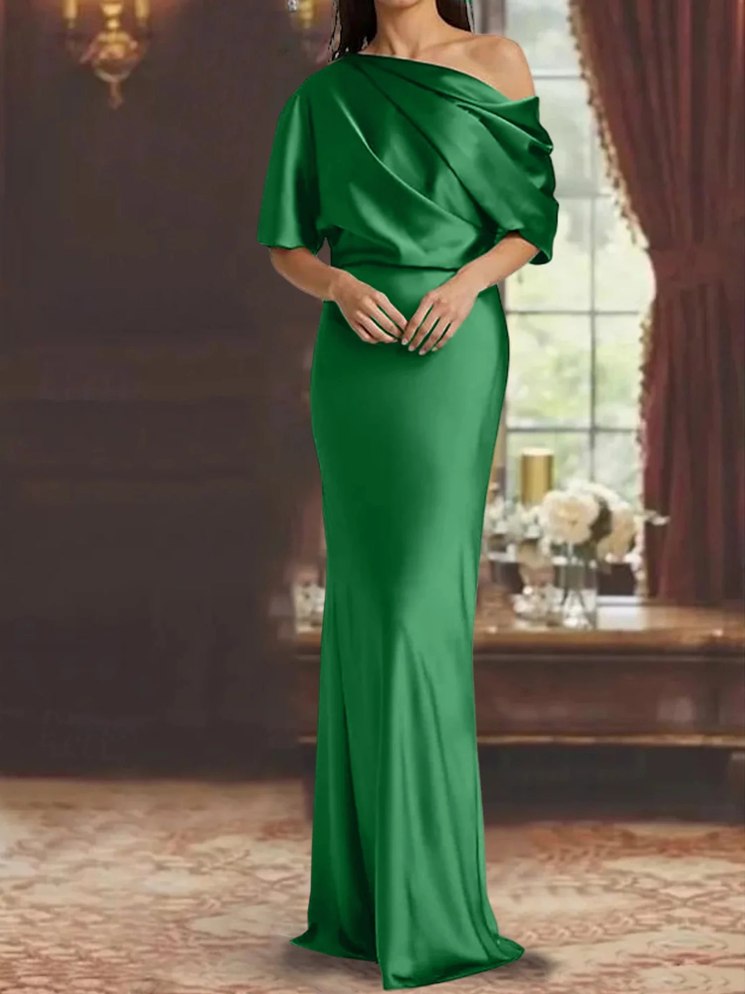 Sheath/Column One-Shoulder Mother of the Bride Dresses - Image 29