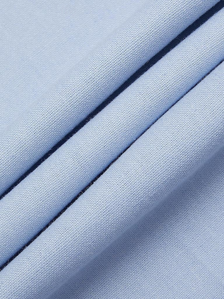 Sky Blue Men's Wedding 2 Piece Beach Wedding Fashion Casual Standard Fit Single Breasted Two-buttons Linen Suits - Image 2