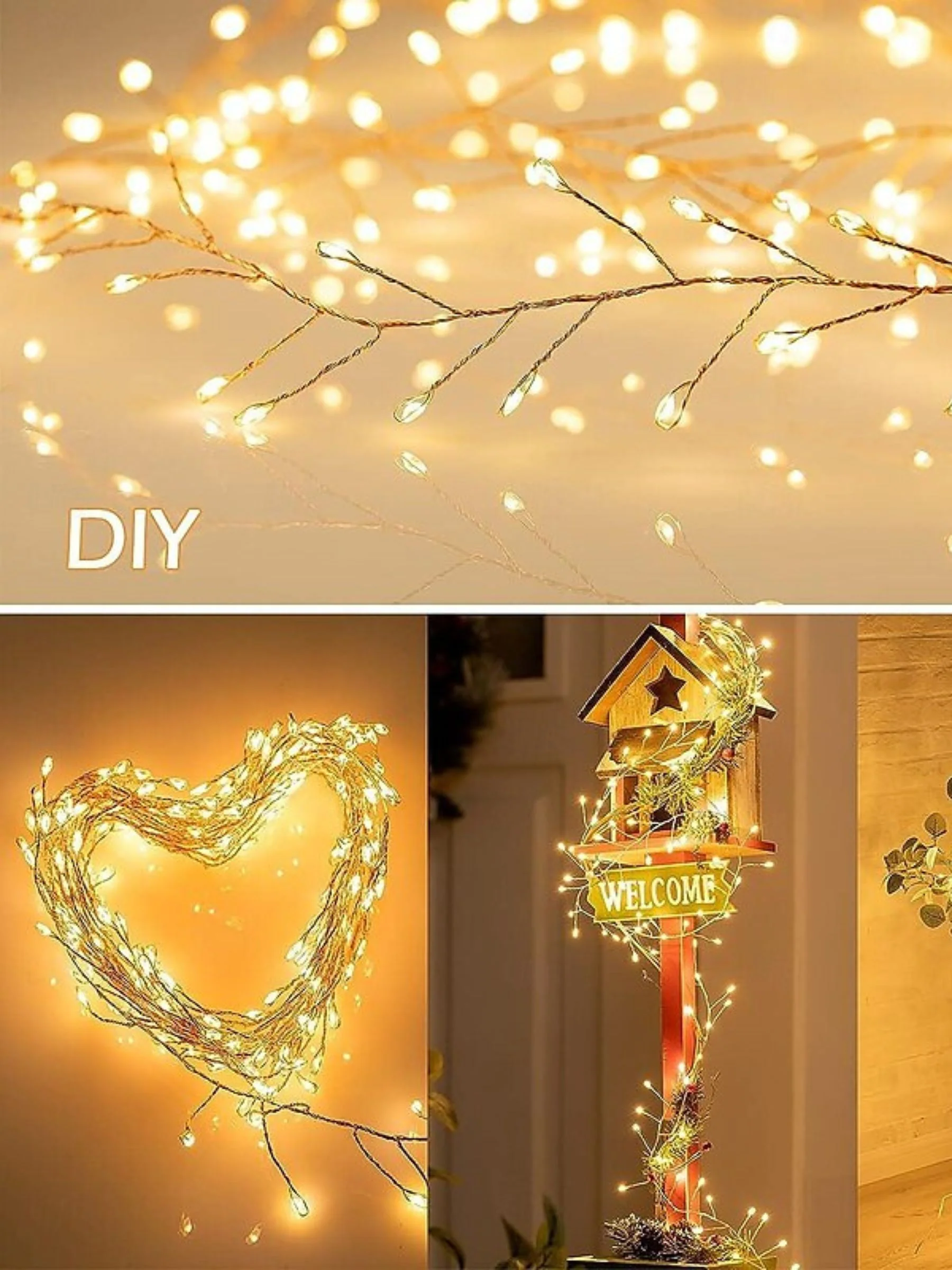 Solar Waterproof Copper Wire LED Garden Decoration Simple String Lights - Image 4