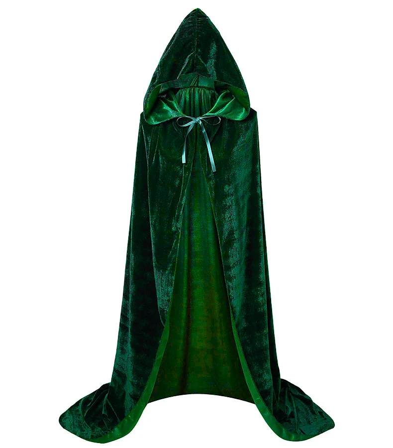 Solid Color Witch Cloak Masquerade Cosplay Costume - Image 3