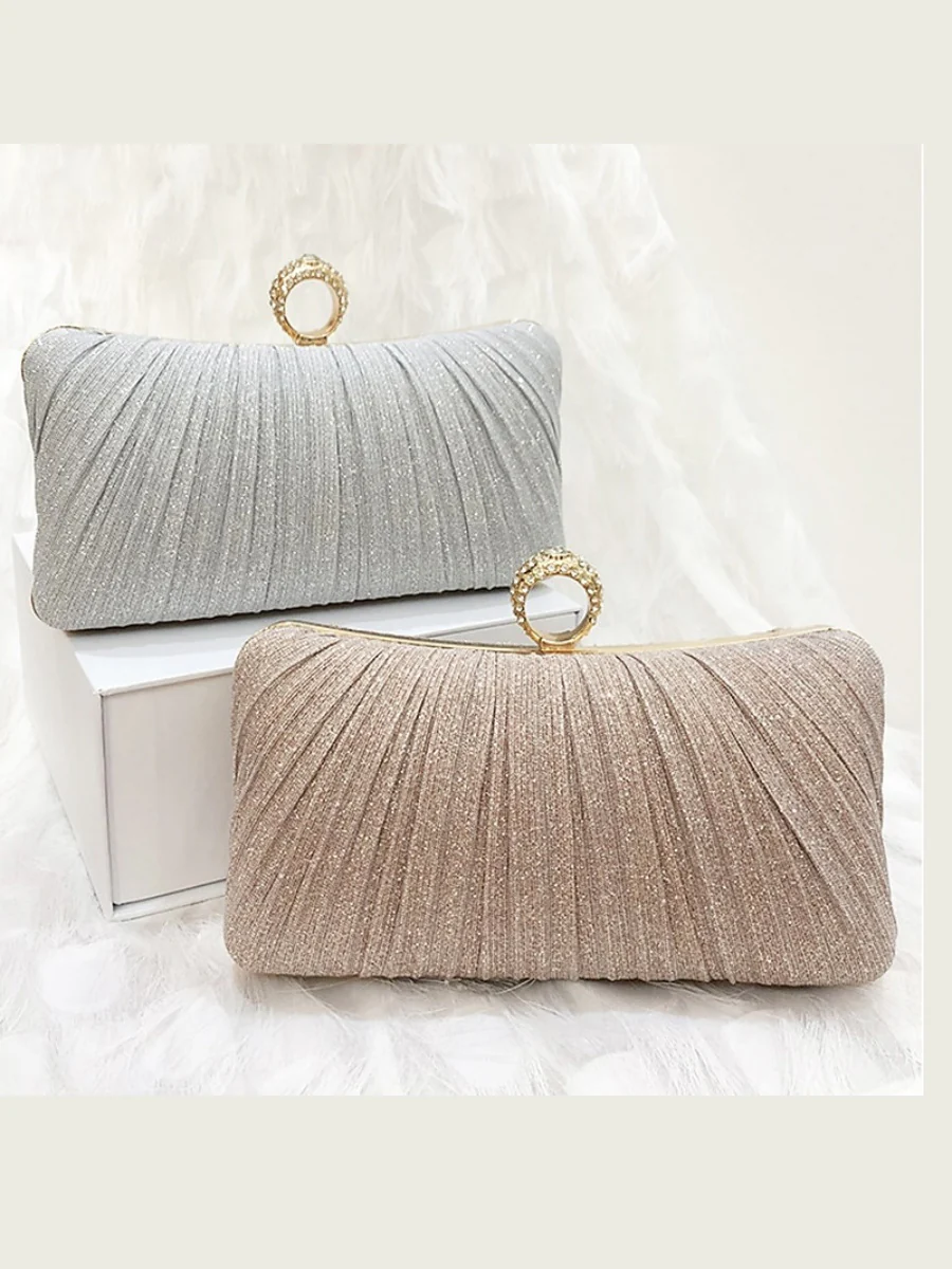 Synthetic Chain Waterproof Solid Color Clutches & Evening Bags - Image 2