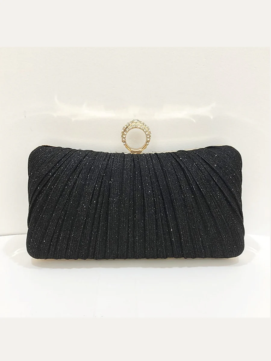 Synthetic Chain Waterproof Solid Color Clutches & Evening Bags - Image 4