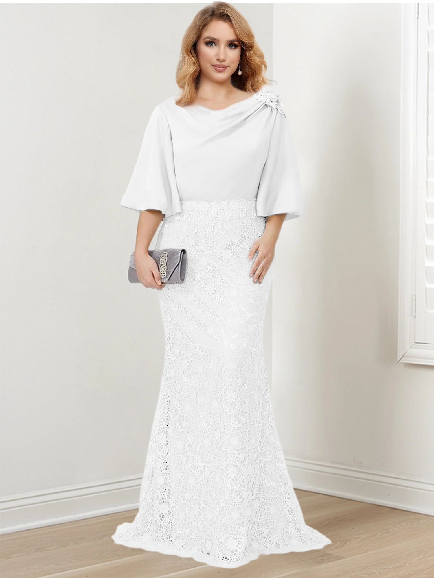 Trumpet/Mermaid Mother of the Bride Dresses with Applique - Image 14