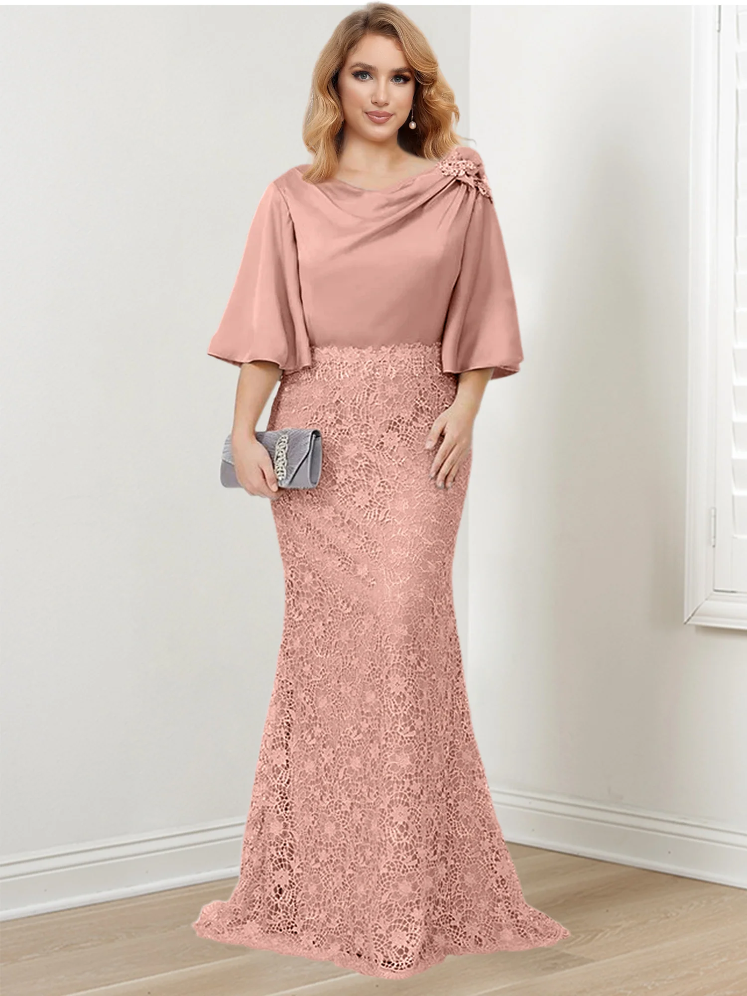 Trumpet/Mermaid Mother of the Bride Dresses with Applique - Image 20