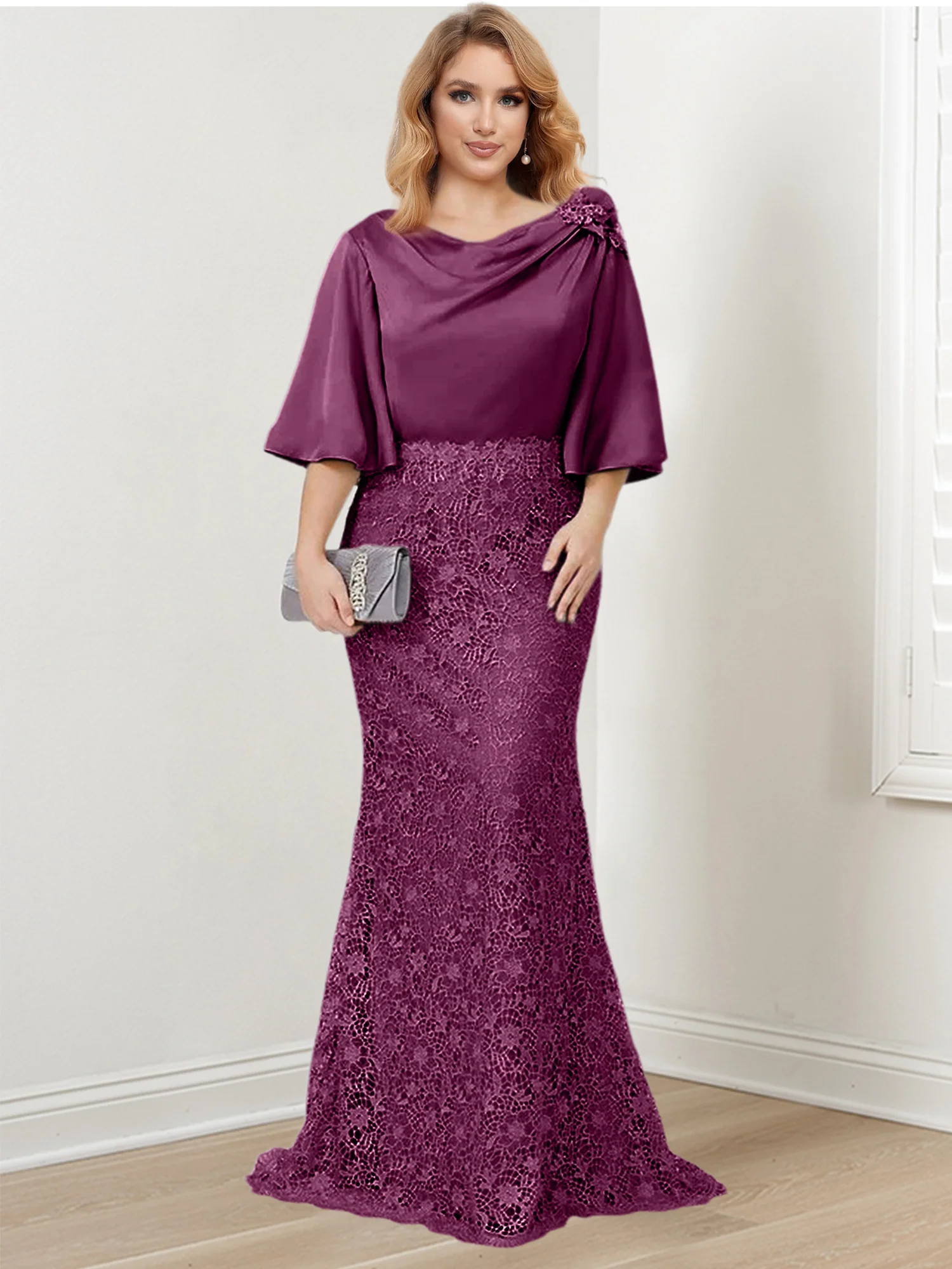 Trumpet/Mermaid Mother of the Bride Dresses with Applique - Image 51