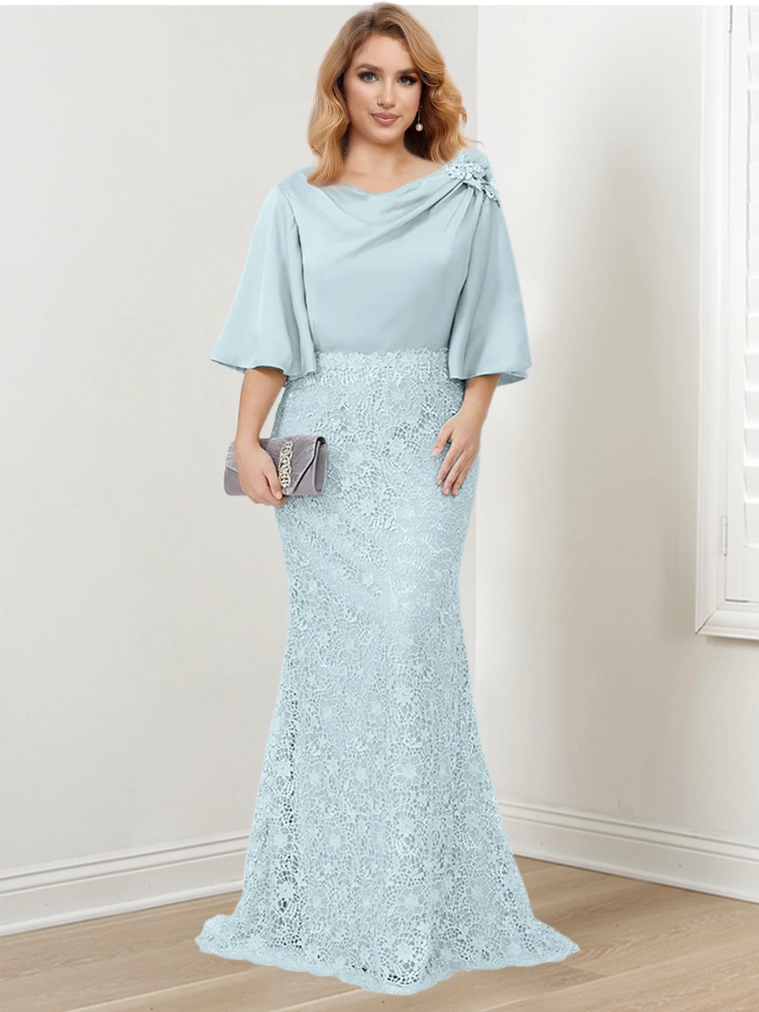 Trumpet/Mermaid Mother of the Bride Dresses with Applique - Image 8