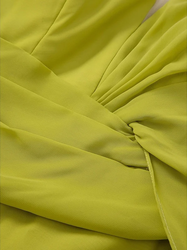 Trumpet/Mermaid V-Neck Long Sleeves Floor-Length Evening Dresses with Feather, Ruffles & Ruched - Image 4