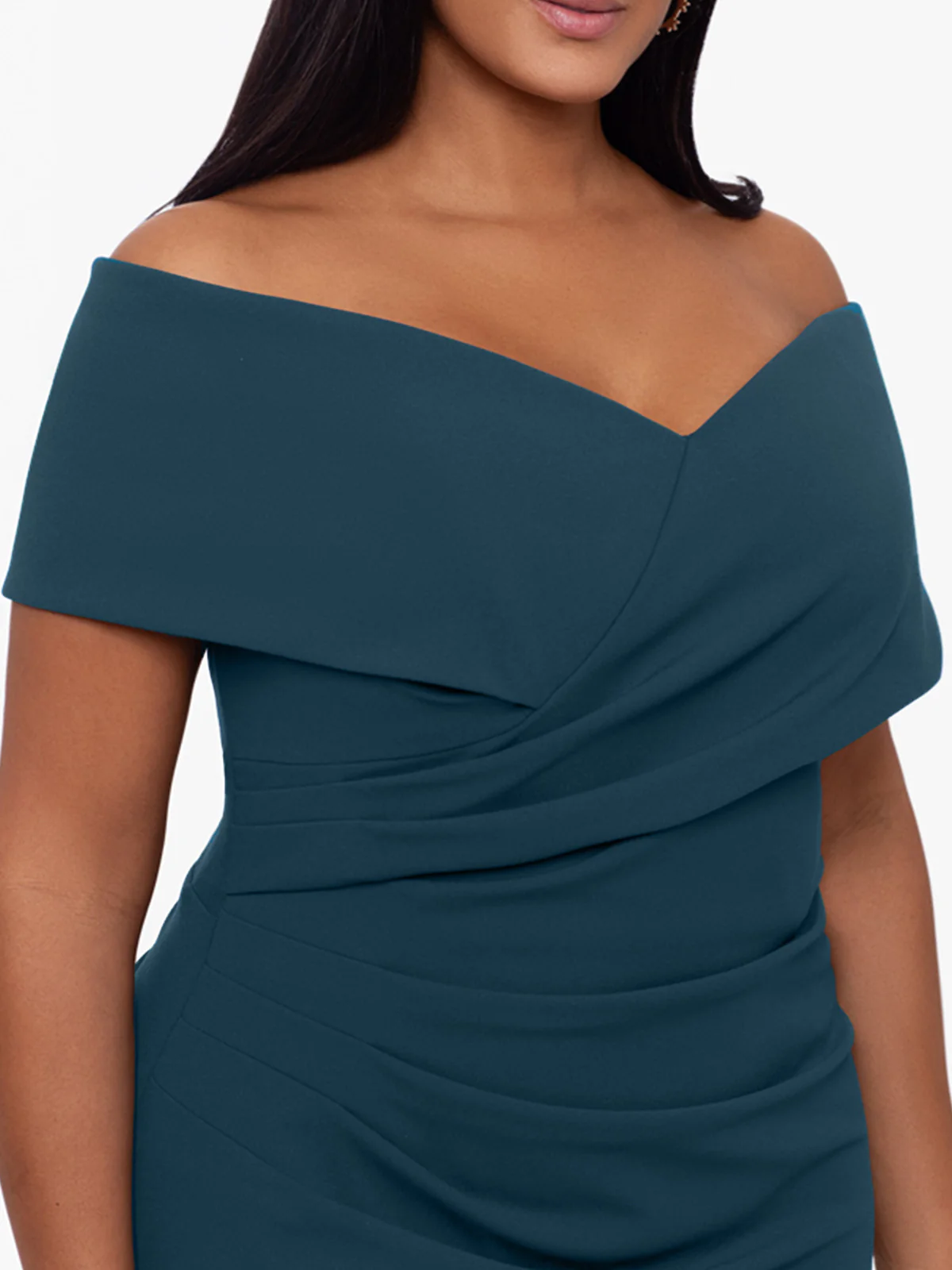 Trumpet/Mermaid Off-the-Shoulder Sleeveless Floor-Length Plus Size Mother Of The Bride Dresses - Image 4