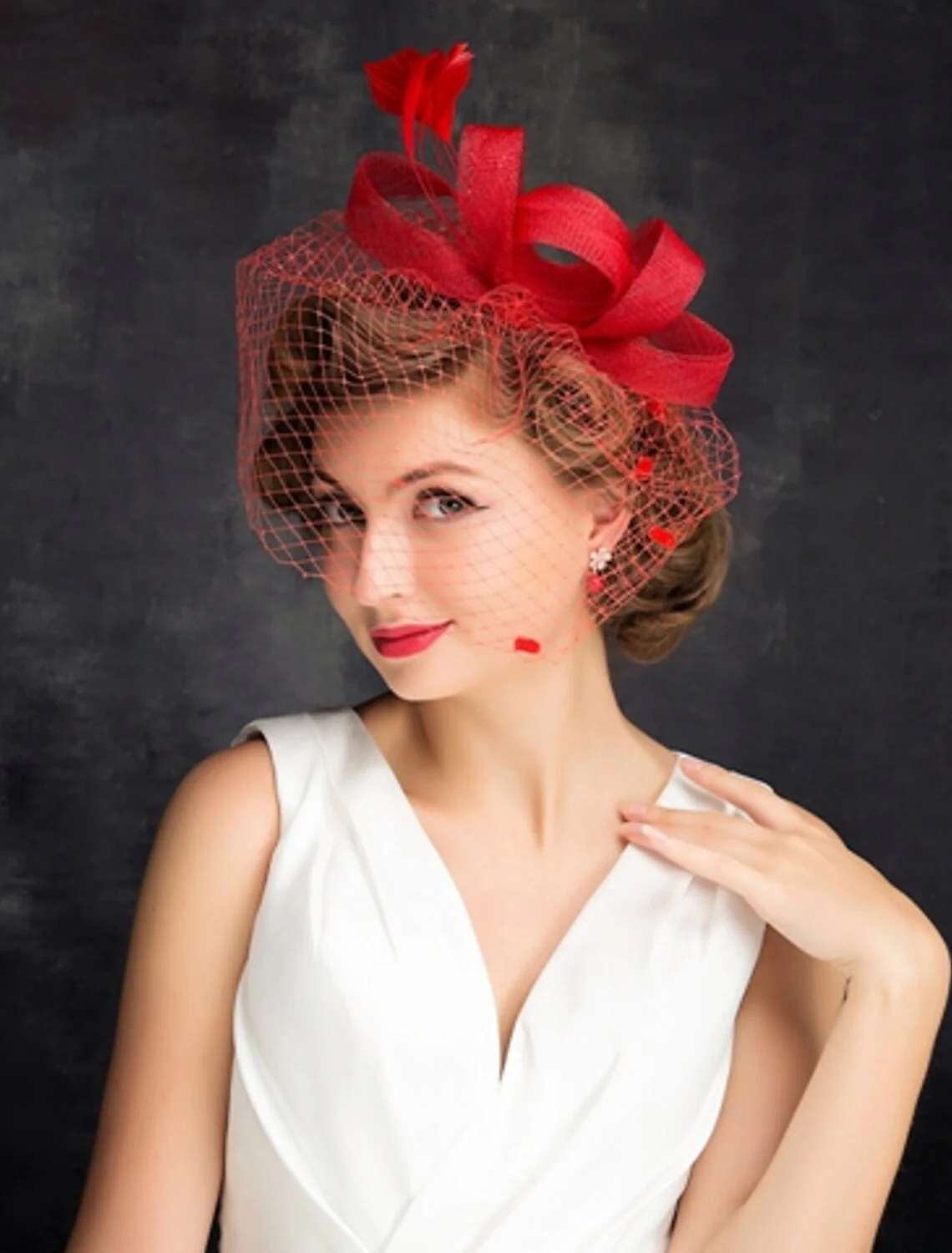 Tulle / Feather Fascinators with 1 Piece Special Occasion / Tea Party / Valentine's Day Headpiece - Image 3