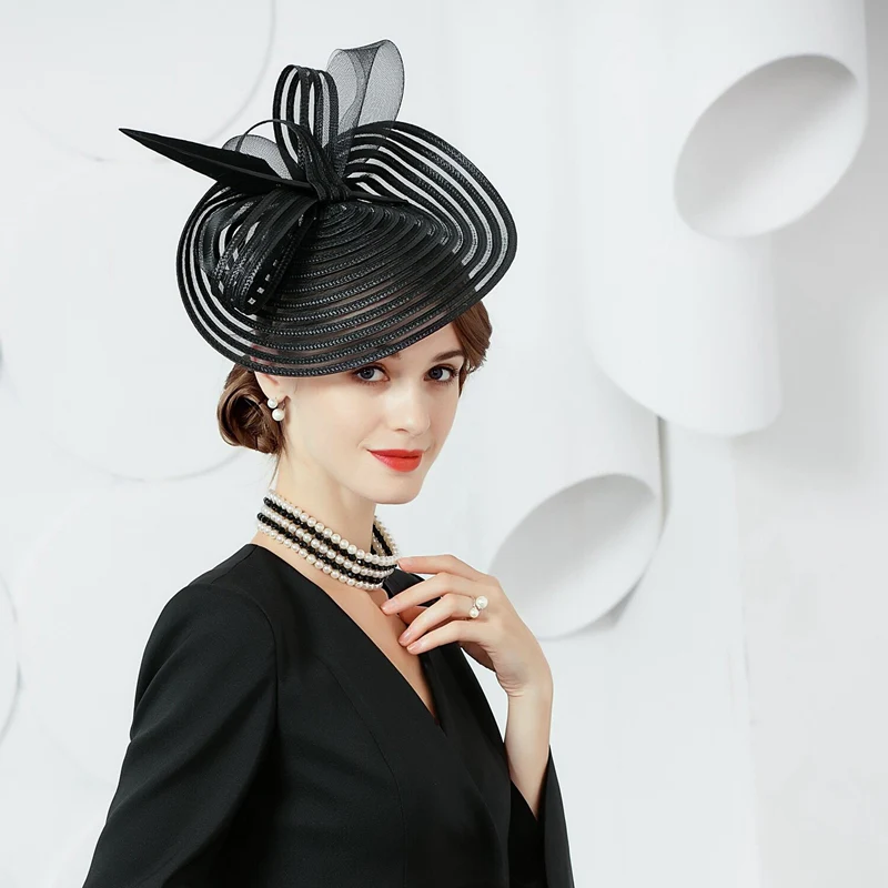 Tulle Melbourne Cup Horse Race Feather Saucer Tea Party Fascinators/Headpiece - Image 2
