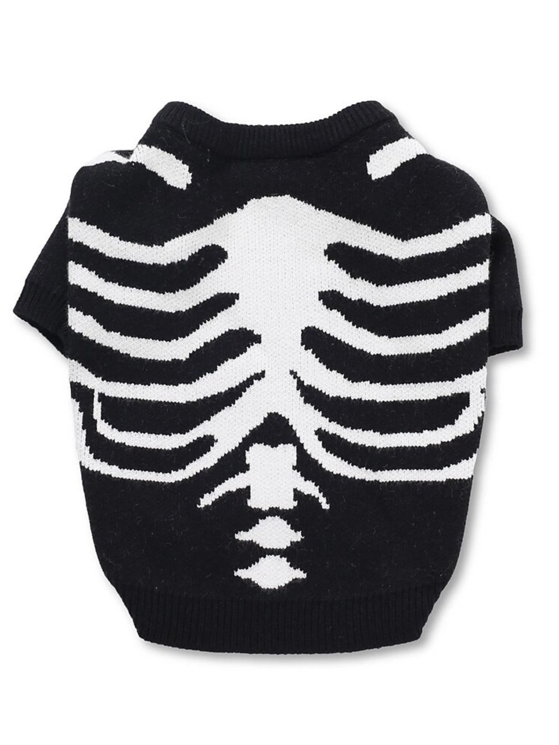 Warm Skull Sweater Halloween Winter Pet Trendy Pullover - Image 2