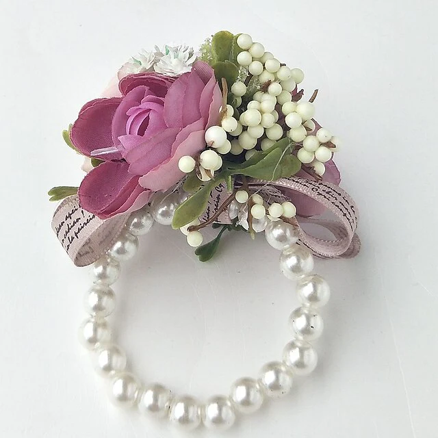 Wedding Flowers Boutonnieres / Wrist Corsages Evening Polyester - Image 3