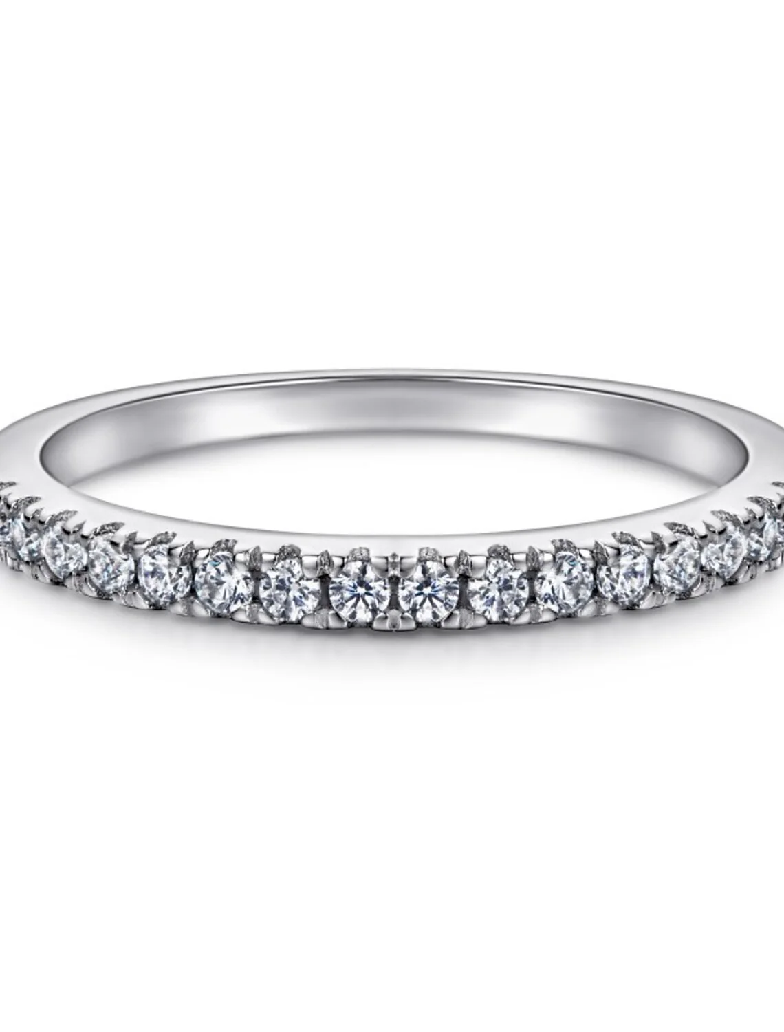 Wedding Ring Wedding Classic Silver S925 Sterling Silver Precious Stylish Simple - Image 3