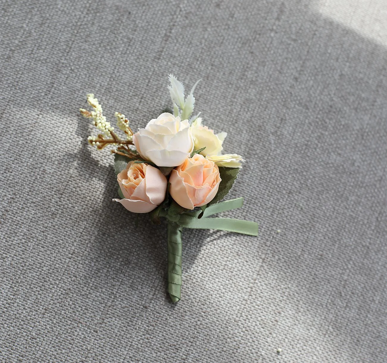 Wedding wrist flowers Boutonnieres Artificial Flower Modern Contemporary - Image 2