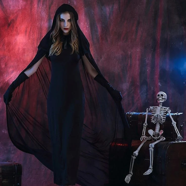Witch Devil Cosplay Halloween Performance Costumes Set - Image 2