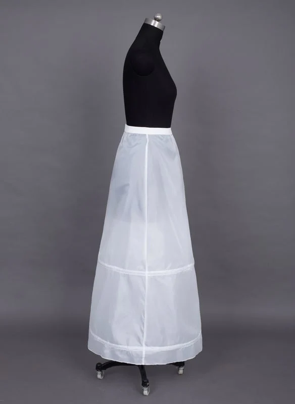 Women A-Line Slip Nylon 1 Tiers Petticoats - Image 3