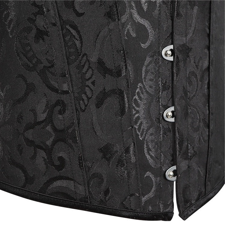 Women Floral Lace Off Shoulder Rococo Punk & Gothic Overbust Corset - Image 12