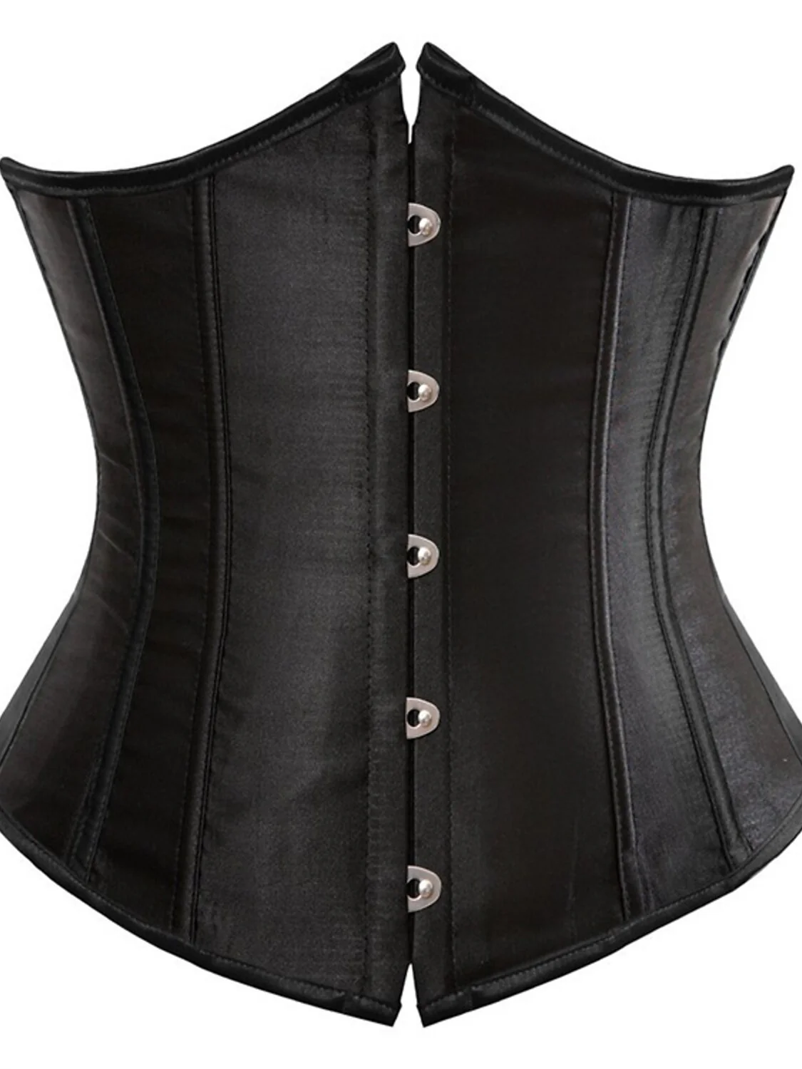 Women‘s Hook & Eye Tummy Control Push Up Jacquard Overbust Corsets for Wedding Party Birthday Halloween - Image 3