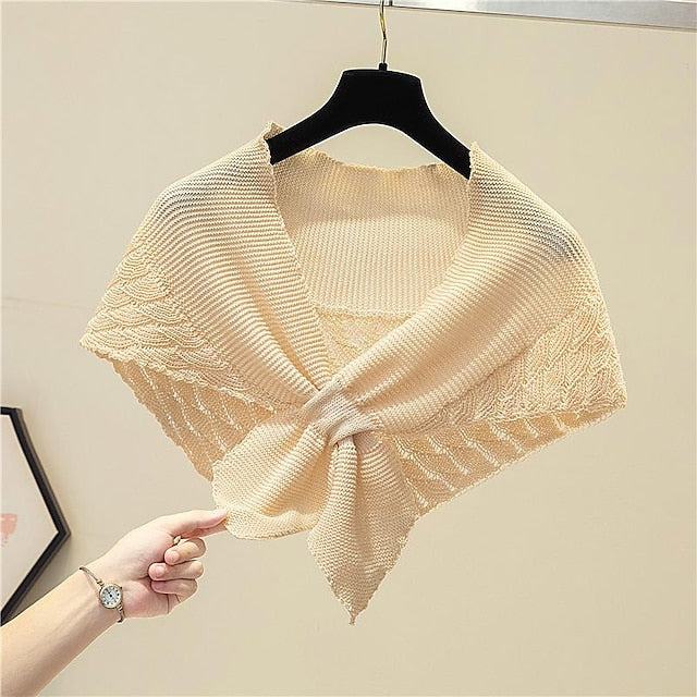 Women‘s Knitted Vest Shoulder Scarf Stylish and Feel Cozy Daily Wear For Wedding - Image 3