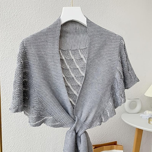 Women‘s Knitted Vest Shoulder Scarf Stylish and Feel Cozy Daily Wear For Wedding - Image 6