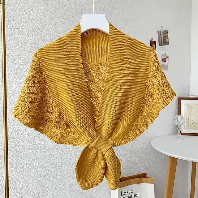 Women‘s Knitted Vest Shoulder Scarf Stylish and Feel Cozy Daily Wear For Wedding - Image 7
