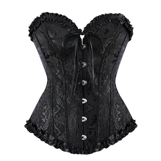 Women‘s Plus Size Sexy Ruffle Overbust Corsets - Image 6