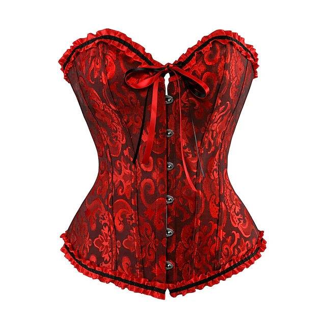 Women‘s Plus Size Sexy Ruffle Overbust Corsets - Image 8