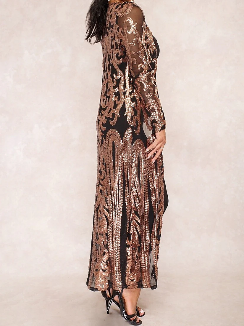 Women‘s Wrap/Coats/Jackets with Totem/Sequins/Appliques Ankle-Length Long Sleeves Wedding Wraps - Image 6