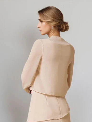 Women's Chiffon Long Sleeves Elegant Jackets - Image 2