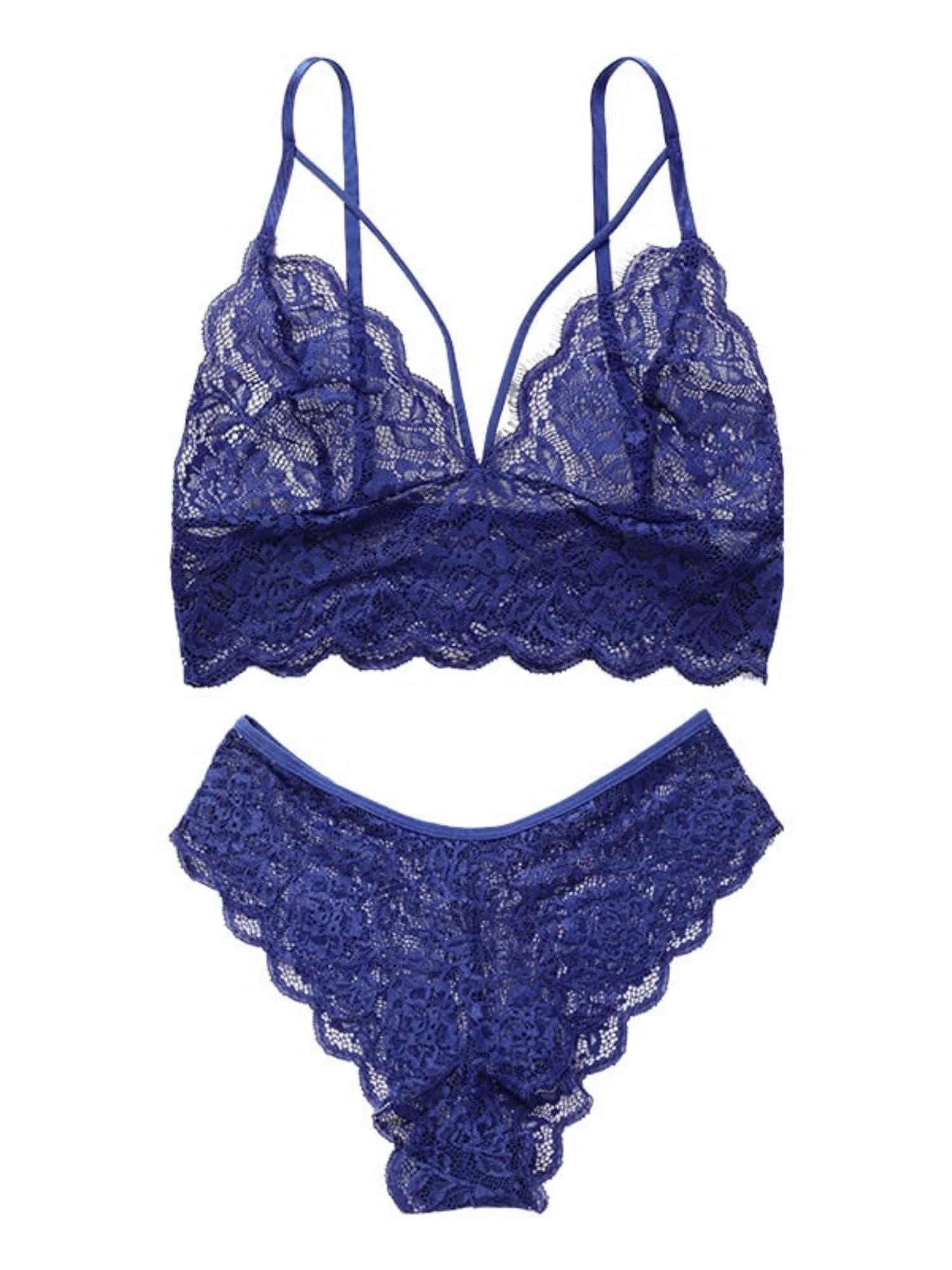 Women's Cute Sexy Lace Polyester Cami Lingerie Set - Image 3