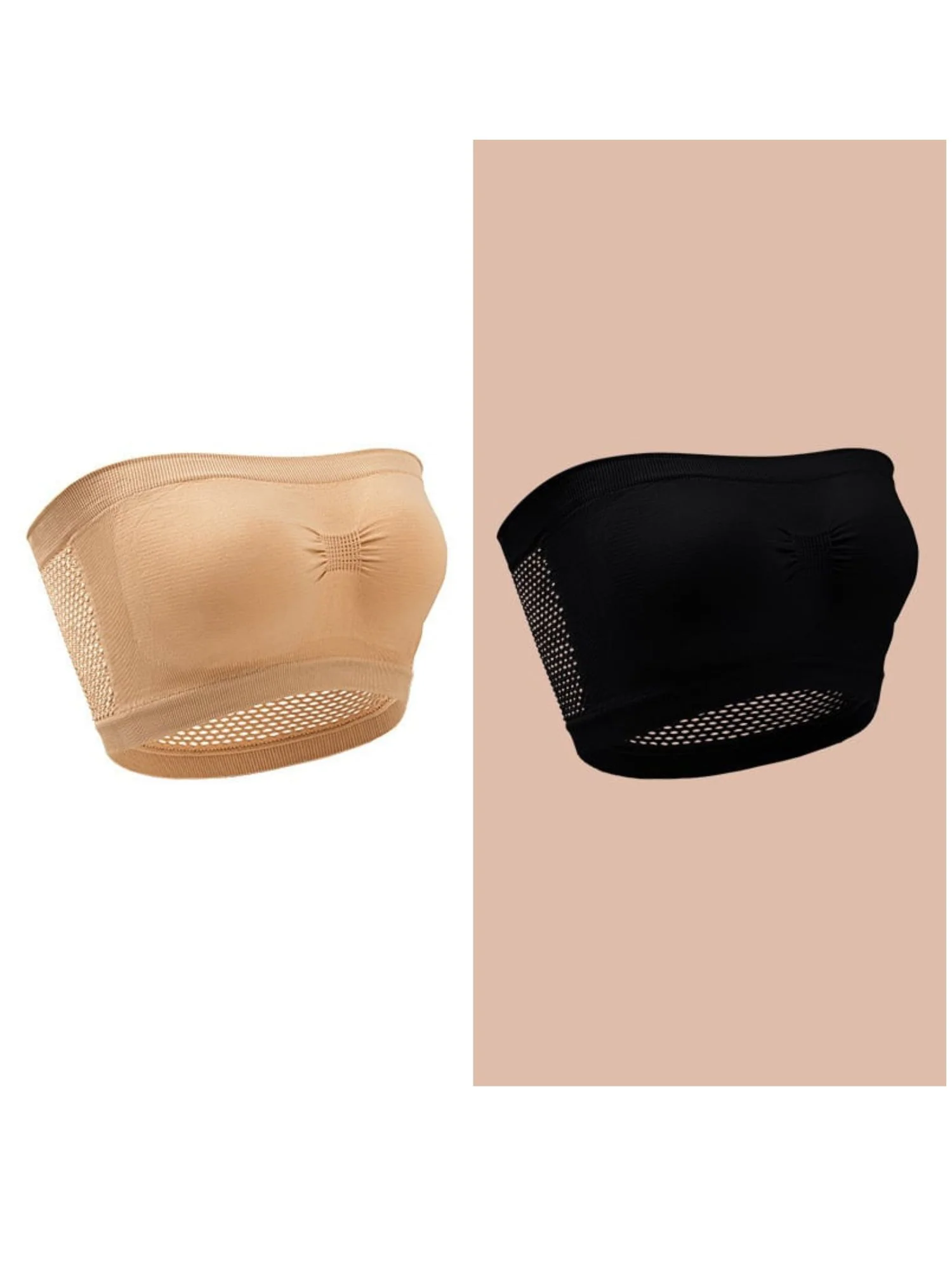 Women's Daily Breathable Solid Color Strapless Bra - Image 2