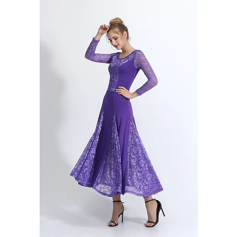 Women's Dance Long Sleeve Dress Training Performance Daily Wear - Image 3