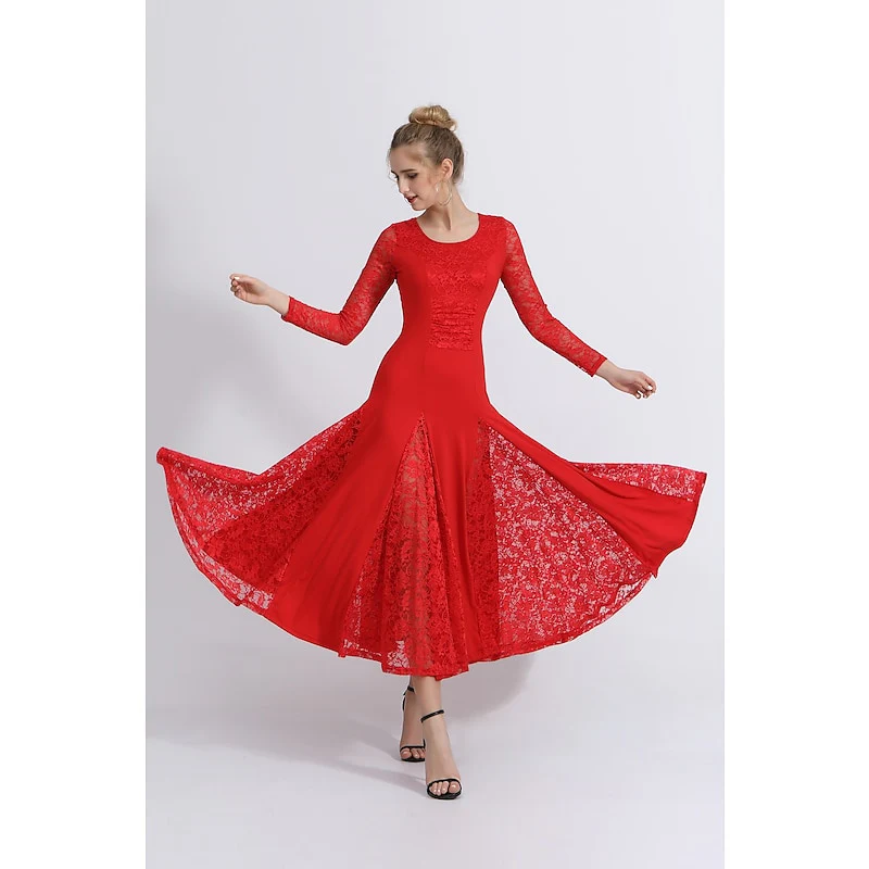 Women's Dance Long Sleeve Dress Training Performance Daily Wear - Image 5
